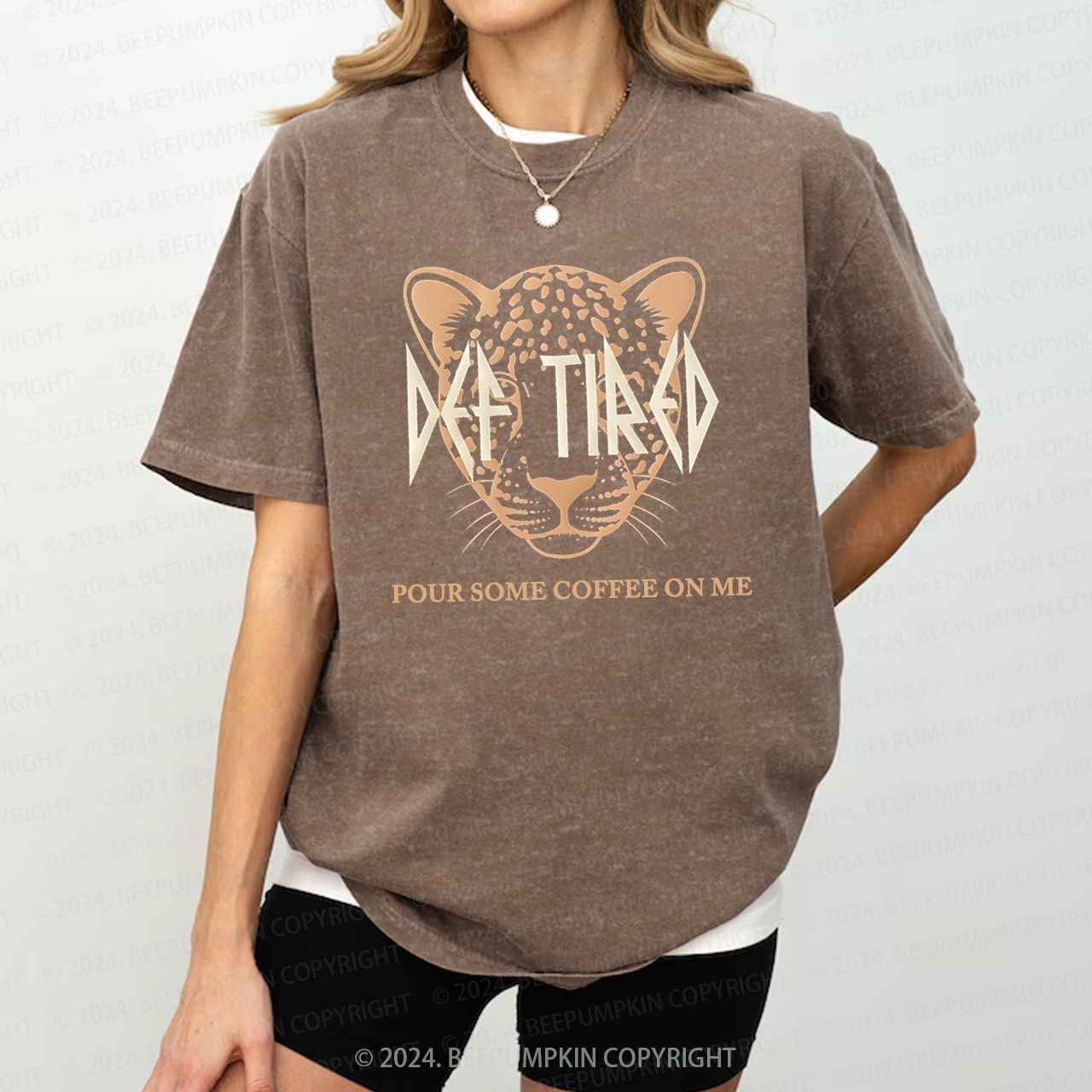 Def Tired Graphic Mama Washed T-Shirts 