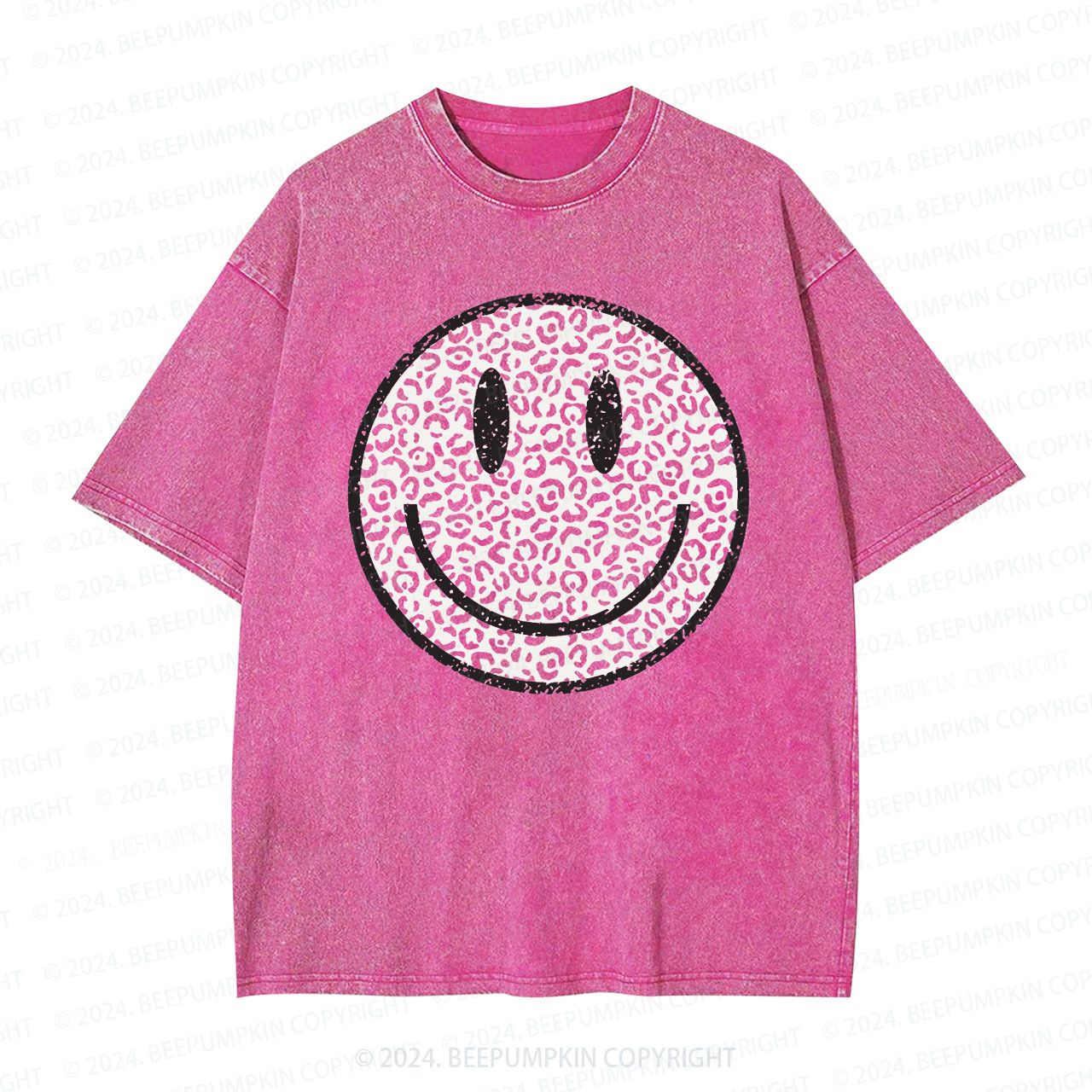  Happy Face Mama Washed Tees