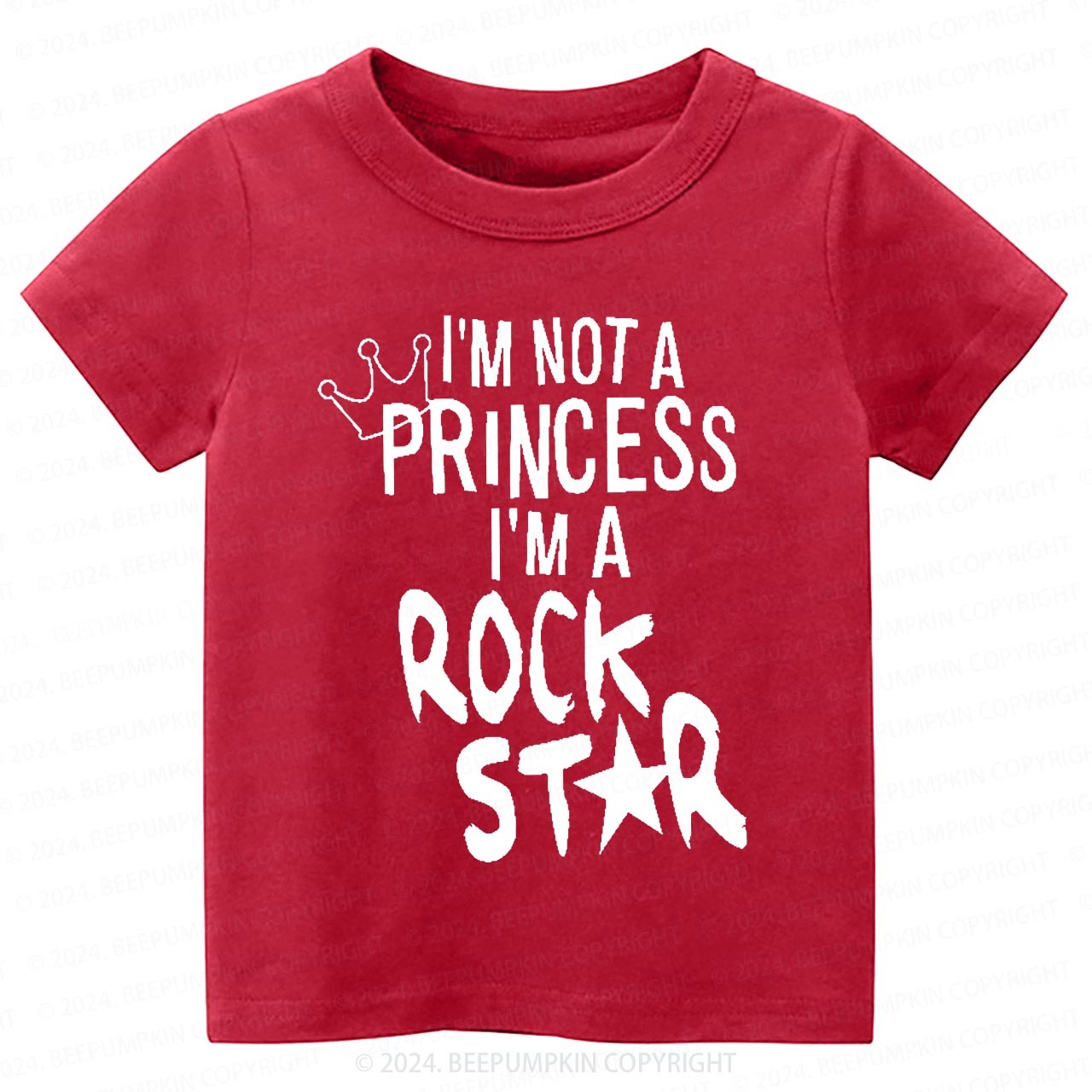 I'm Not A Princess I'm A Rock Star Toddler&Kids Tees 8