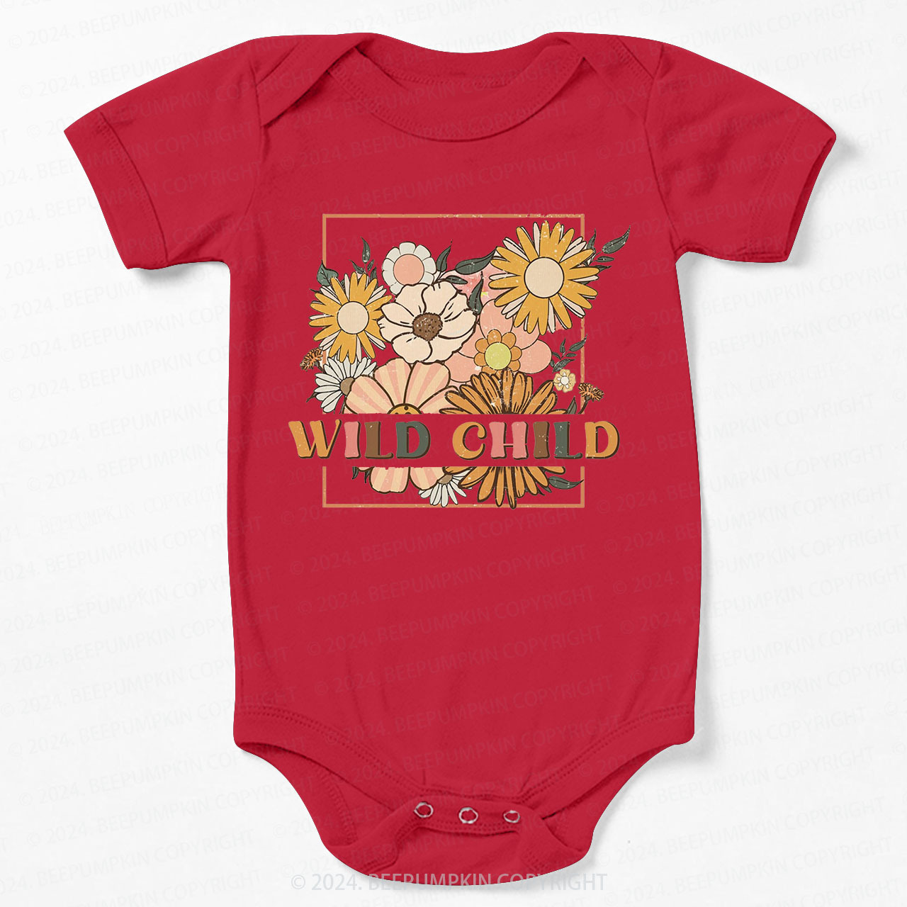 Retro Wild Child Bodysuit For Baby 