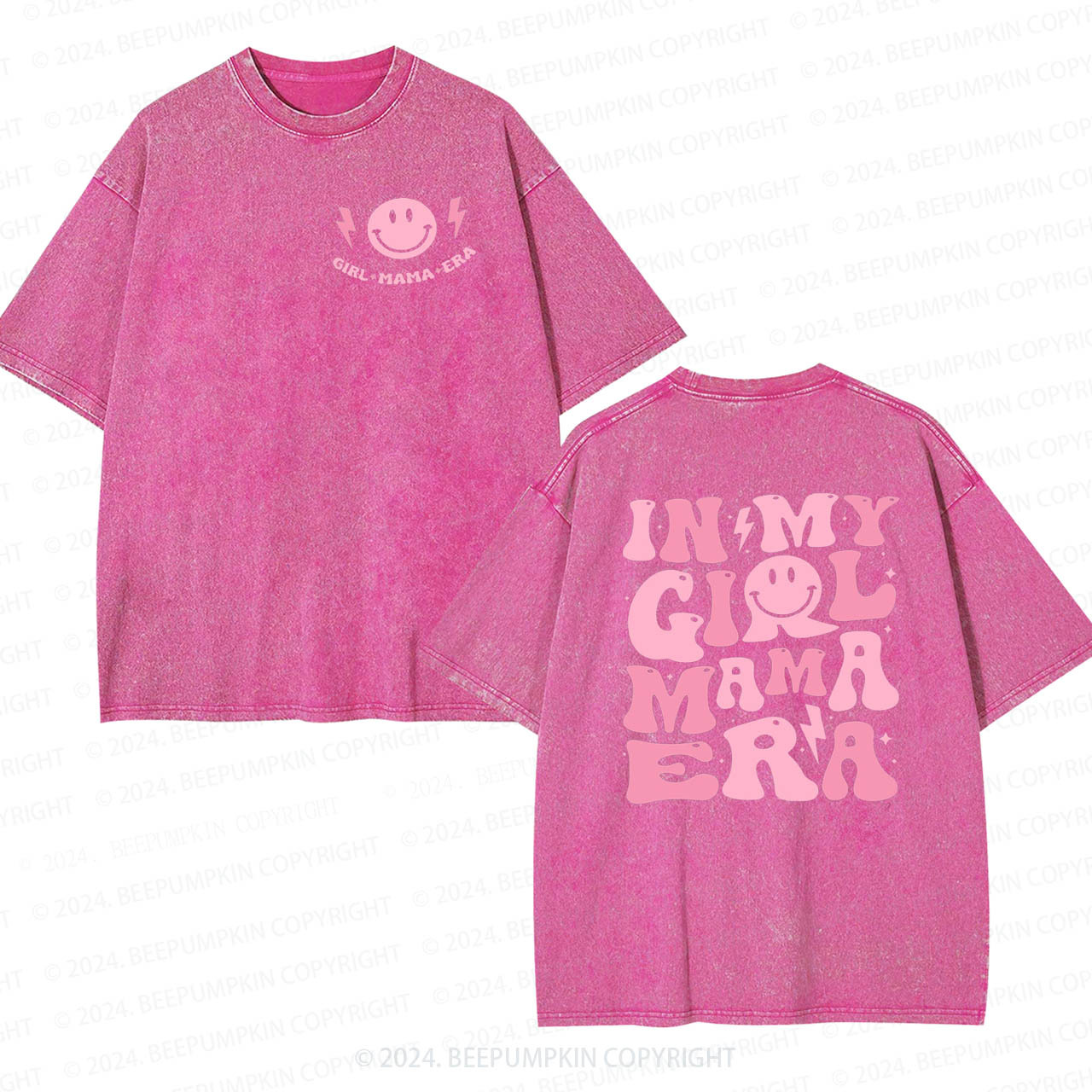 Mama Letter Mama Washed T-Shirts  Sale-Beepumpkin™