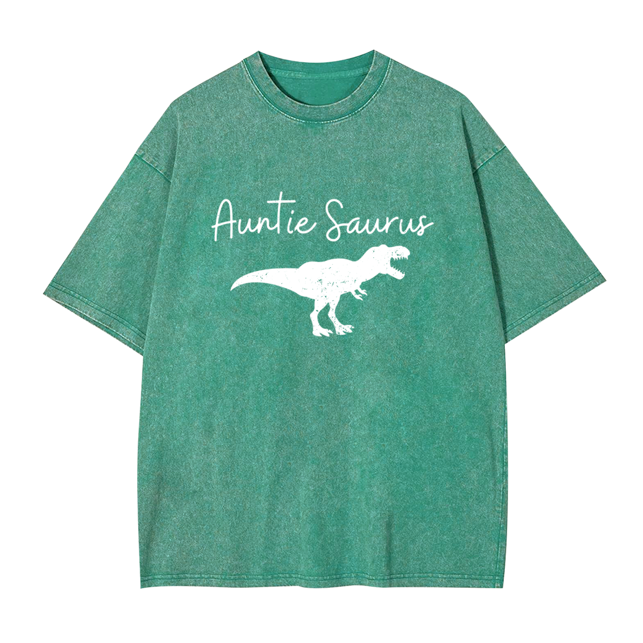 Personalized Saurus Rex Aunt Washed Tees