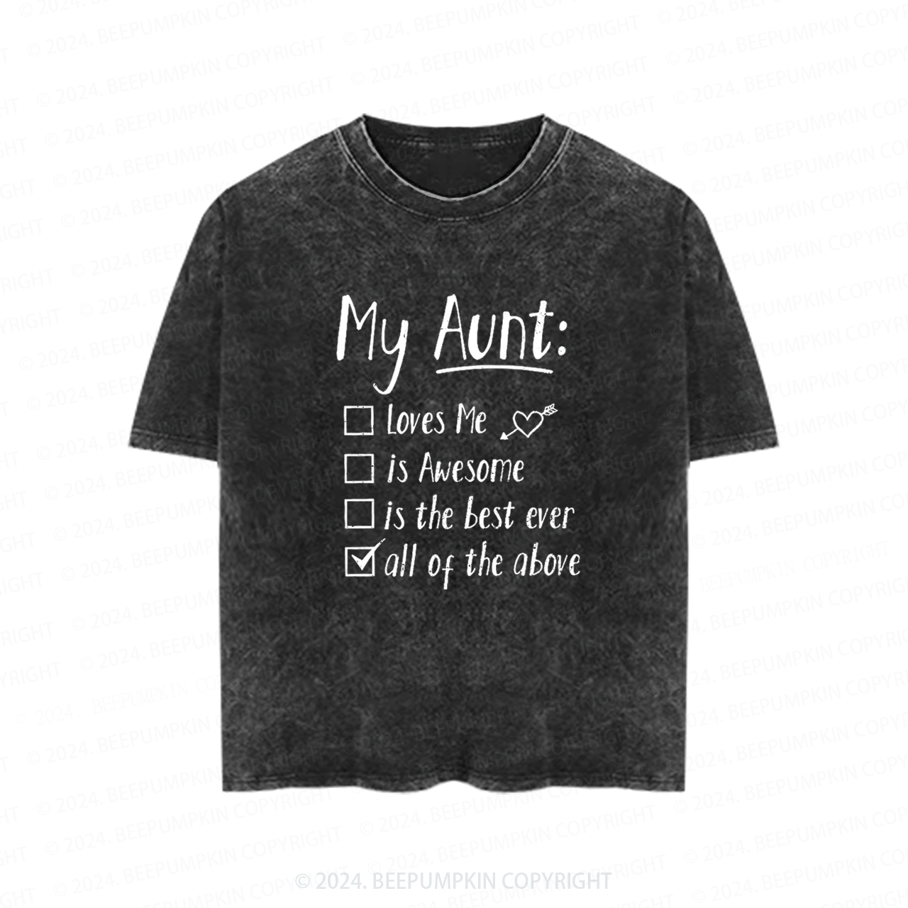 My Aunt Is Toddler&Kids Washed Tees          