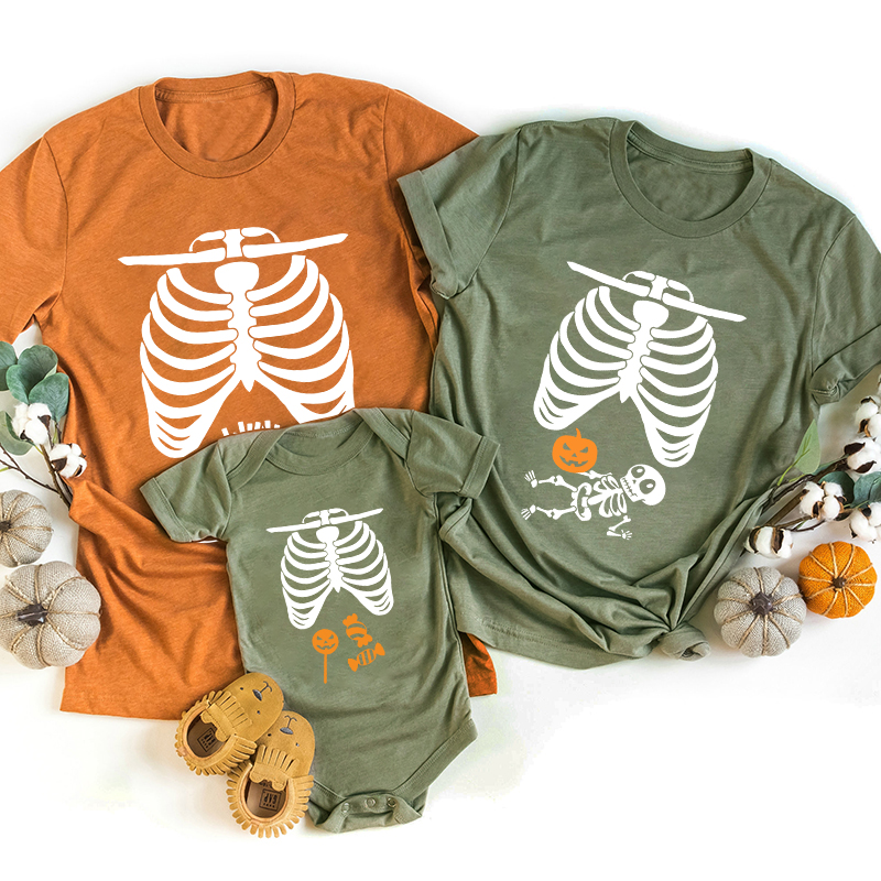 Halloween Skeleton Family Matching Shirt