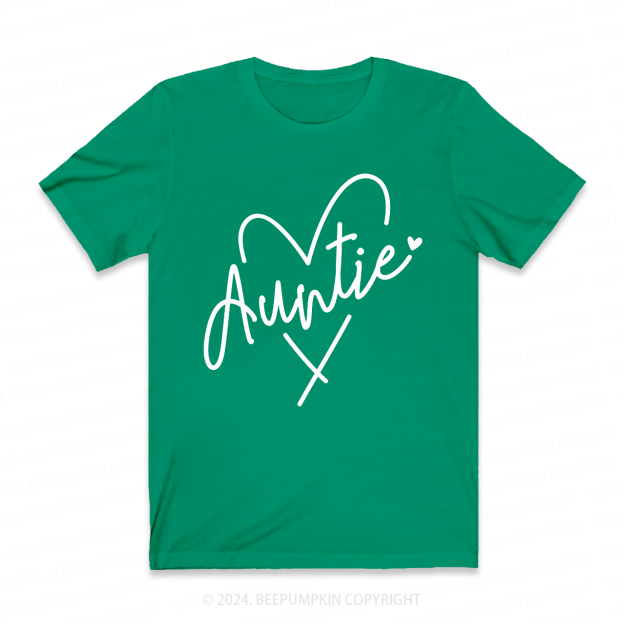 Auntie Heart Auntie Shirt