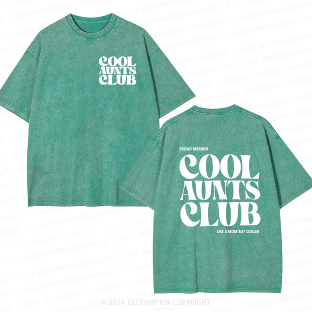 Future Cool Aunts Club Auntie Washed Tees