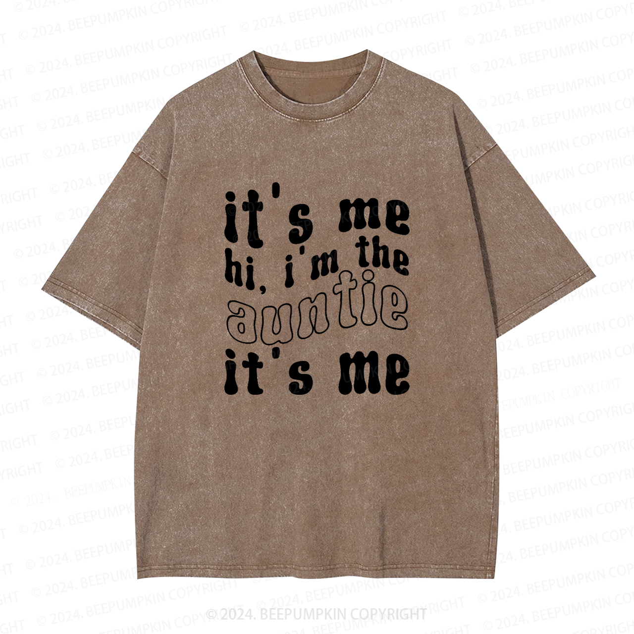 It's Me Hi  I’m The Aunt Auntie Washed Tees