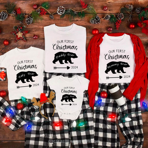 Christmas Bear Family Matching Shirt