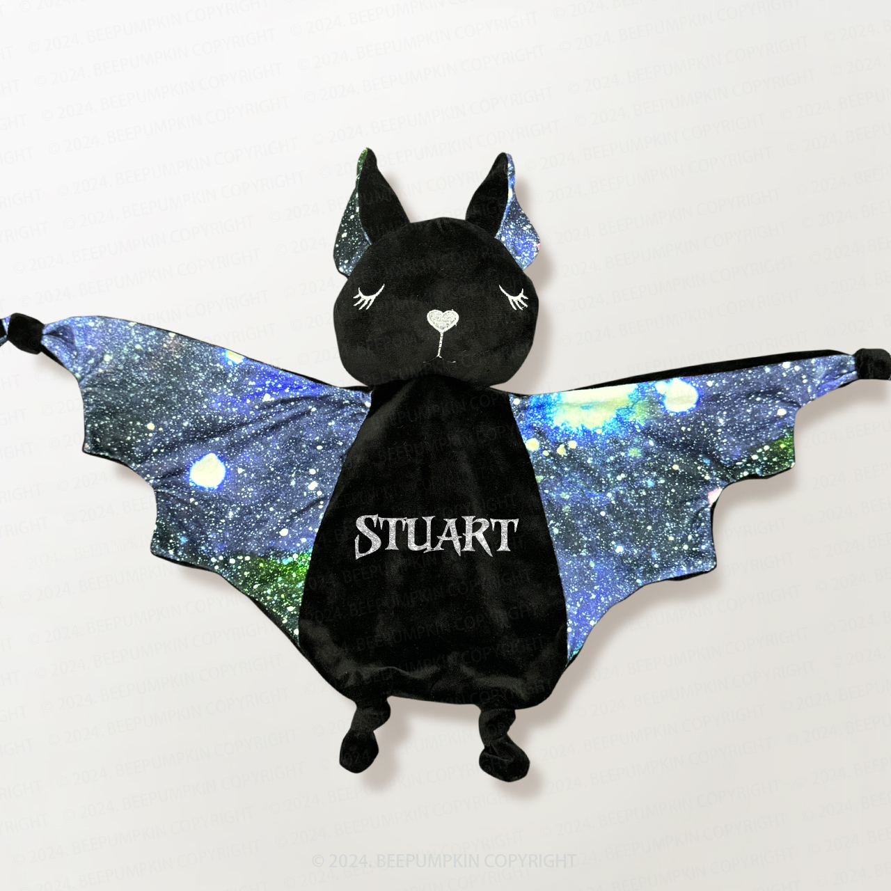 Personalized Halloween Baby Bat Security Blanket