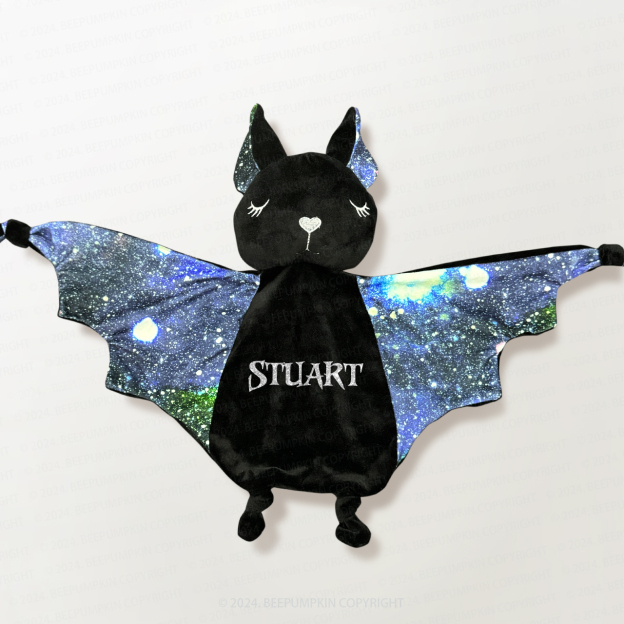 Personalized Halloween Baby Bat Security Blanket