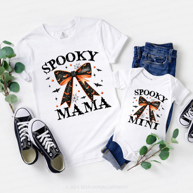 Halloween Spooky Mama Mini Mom&Me Matching Shirt