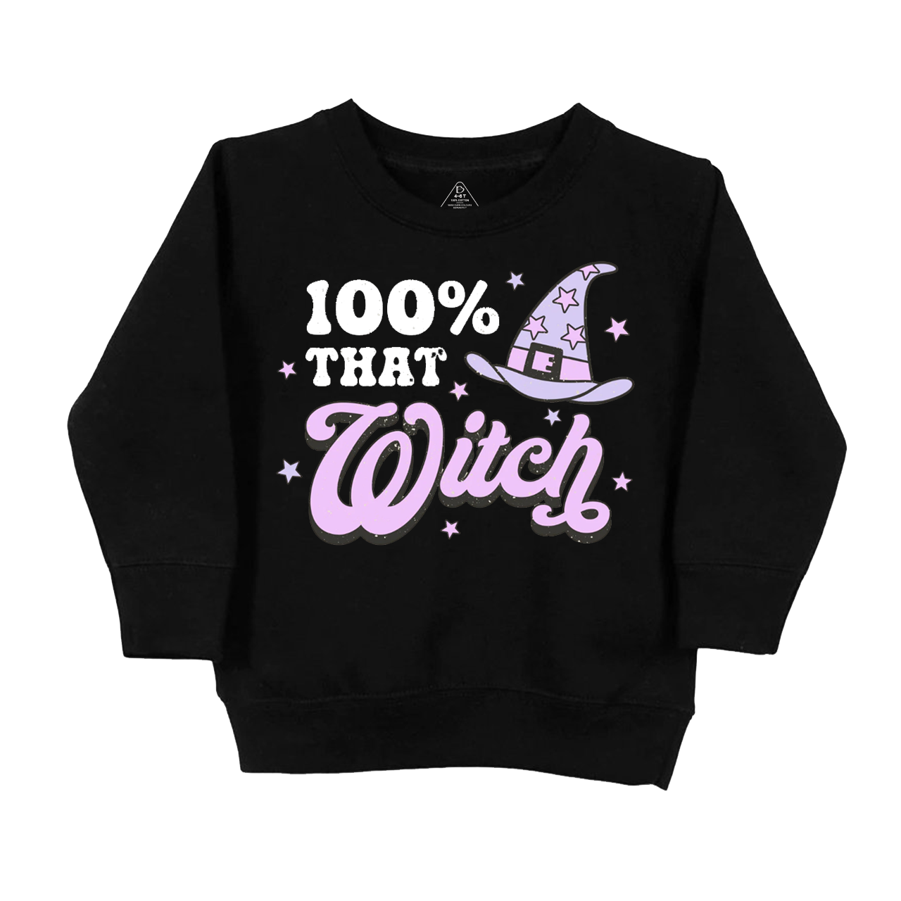 100% That Witch Halloween Pumpkin Kids Sweatshirt