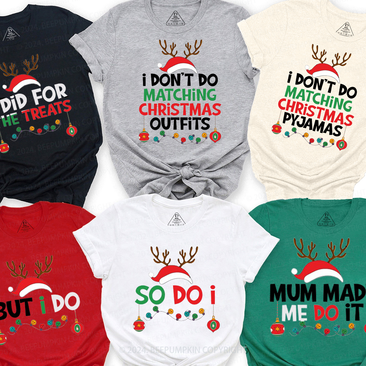 Personalized  But I do Funny Christmas Group Family Matching T-Shirts