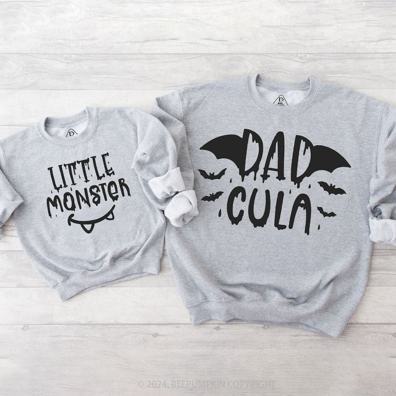 Halloween Momster Dadcula Littler Monster Family Matching Sweatshirt
