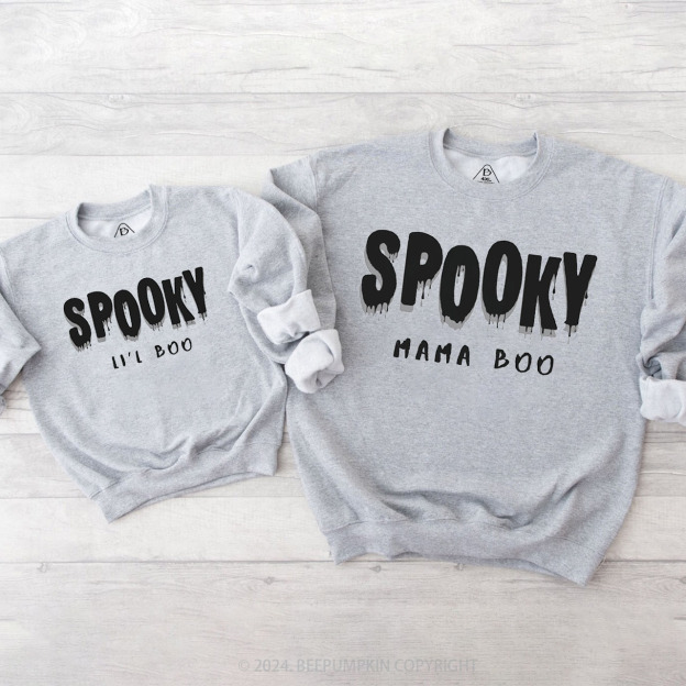 Cute Boo Spooky Family Matching Sweatshirt