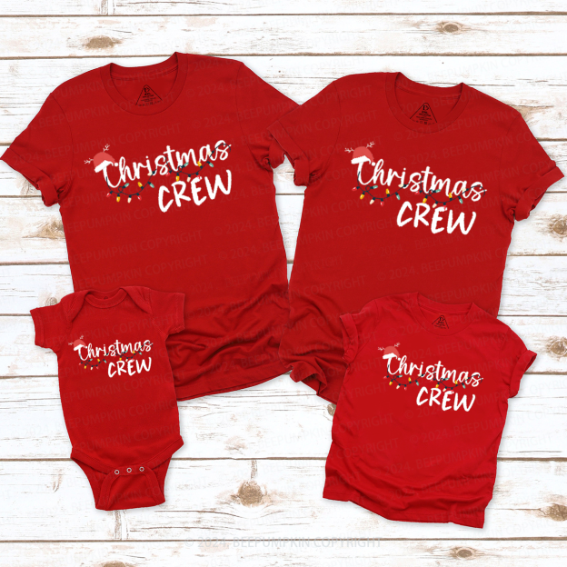 Christmas Crew  Family Matching T-Shirts