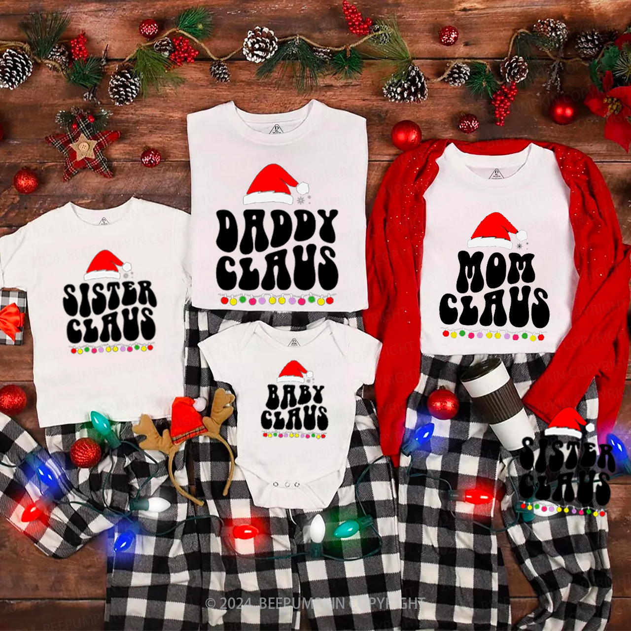 Family Christmas  Matching T-Shirts Beepumpkin