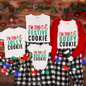 Image of Funny Gingerbread Christmas Matching T-Shirts Beepumpkin