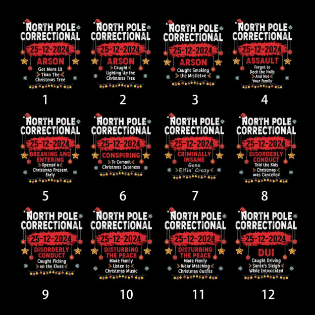 North Pole Correctional Matching T-Shirts Beepumpkin