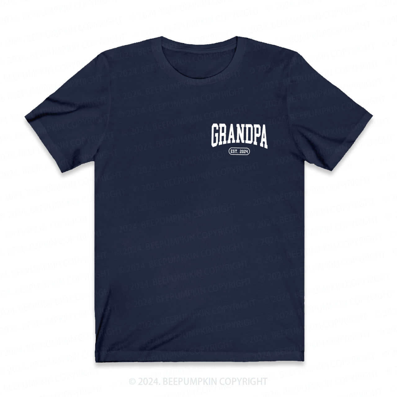 Personalized Grandpa EST Shirt