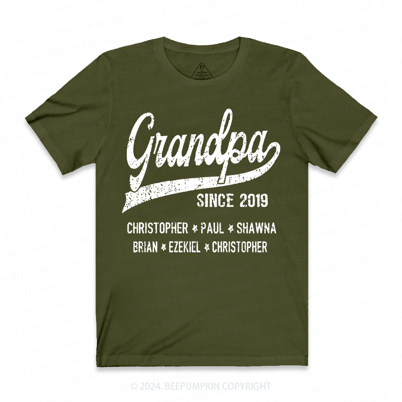 Personalized Grandparents Matching Shirts