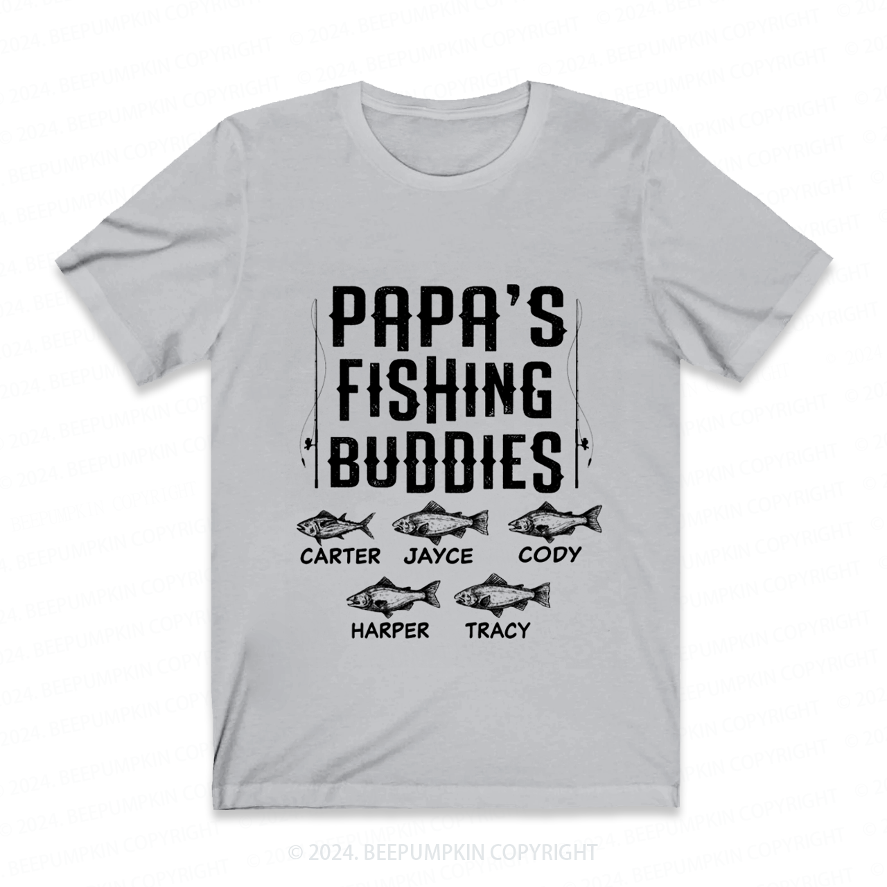 Personalized Papa's Fishing Buddies Gift Shirt Beepumpkin