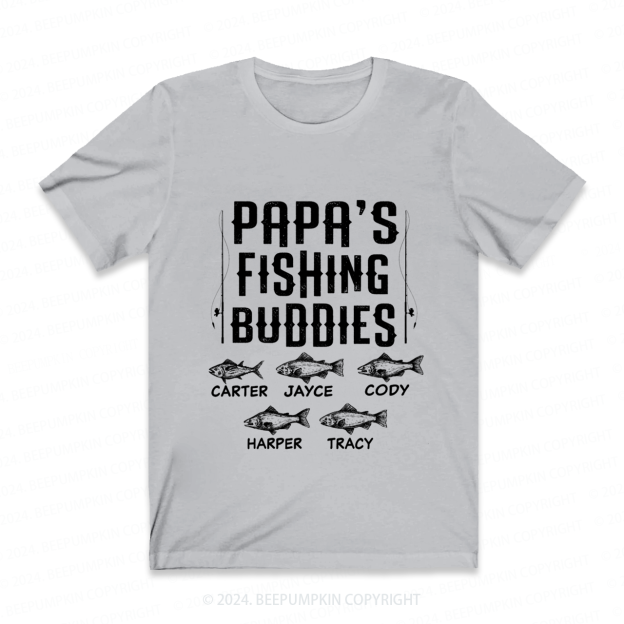 Personalized Papa's Fishing Buddies Gift Shirt Beepumpkin