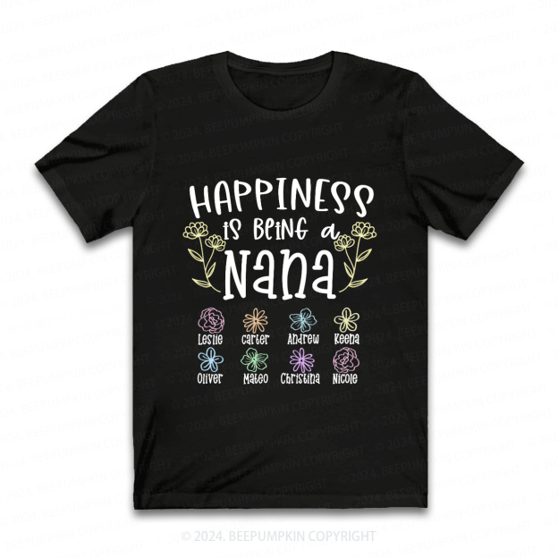 Personalized Nana Flower Gift Shirt Beepumpkin