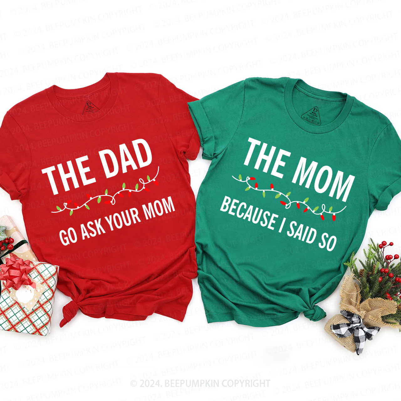 Funny Holiday Matching Family Christmas Tees Beepumpkin