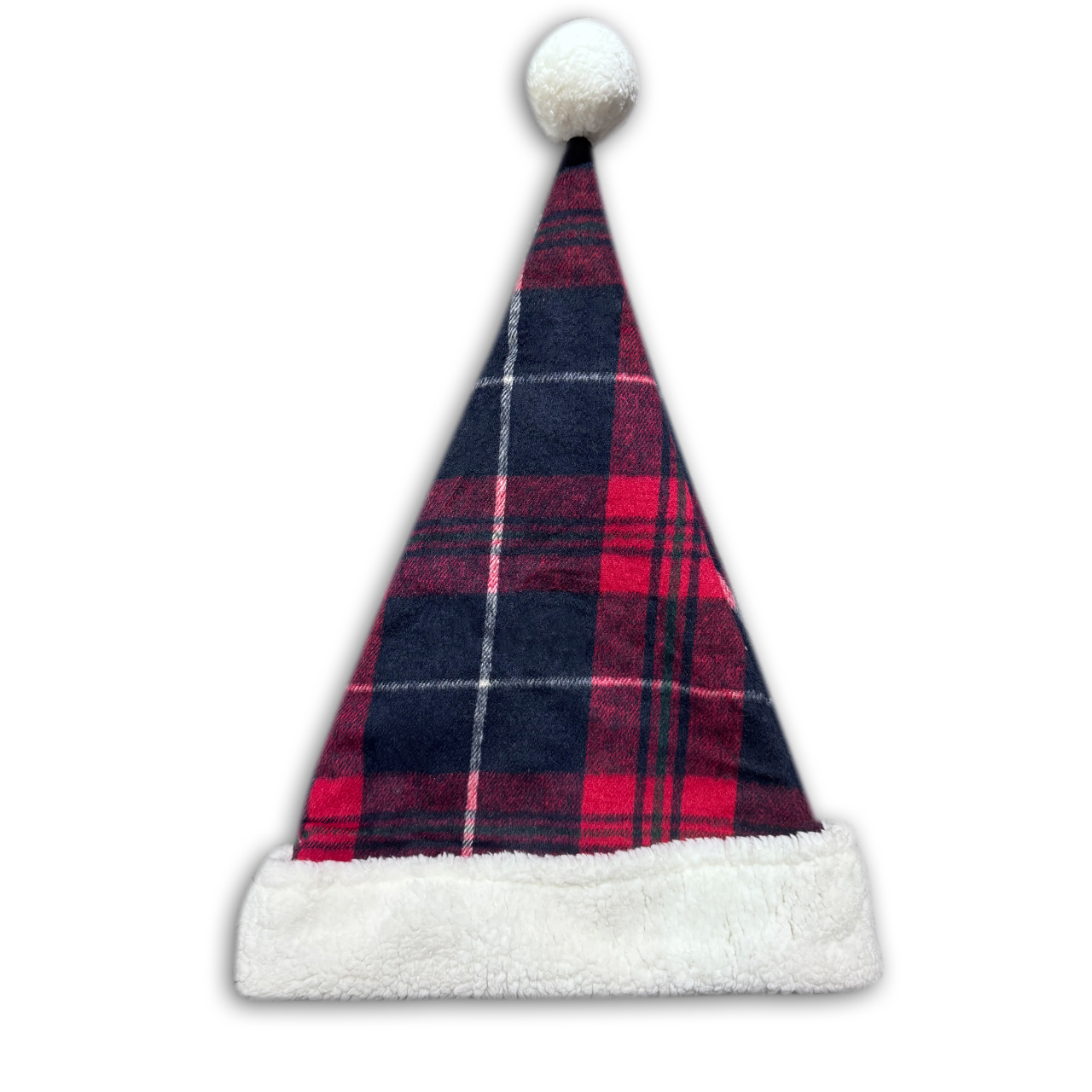 Personalized Three-color plaid Santa Hat Beepumpkin