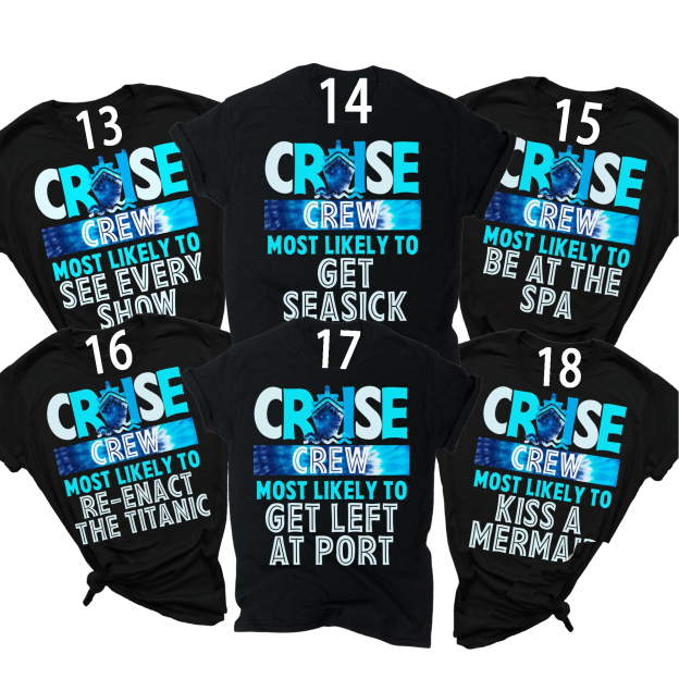 Most Likely To Matching Cruise Squad Family Matching T-Shirts 