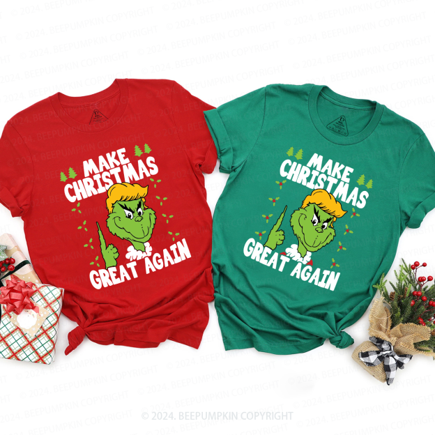 Make Christmas Great Again Family Matching T-Shirts Beepumpkin