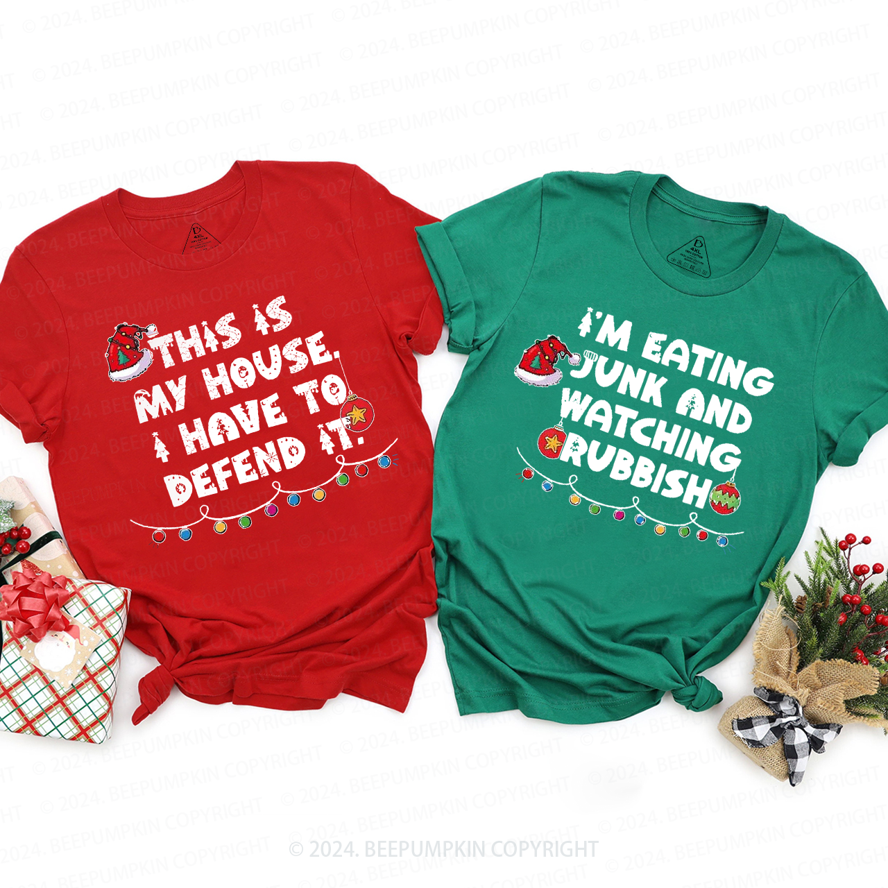 Christmas Movie Quotes Family Matching T-Shirts Beepumpkin