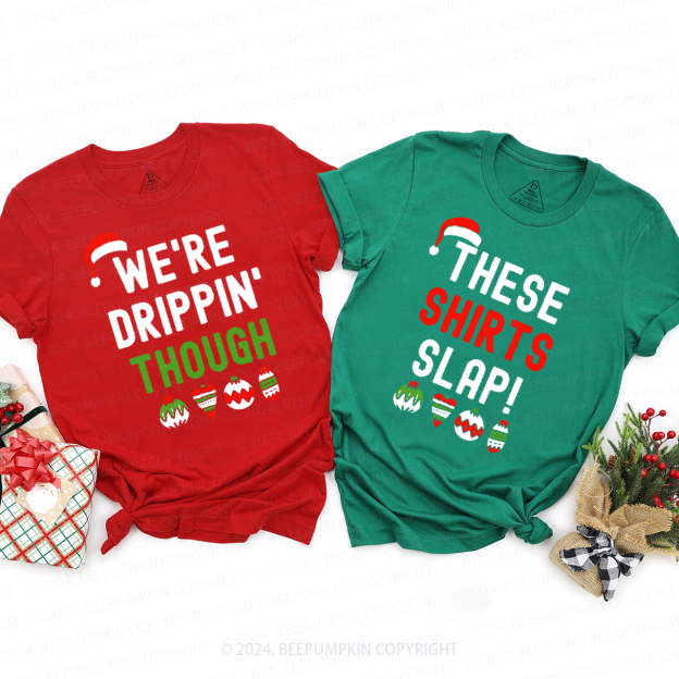 Personalized Funny Christmas Family Matching T-Shirts Beepumpkin