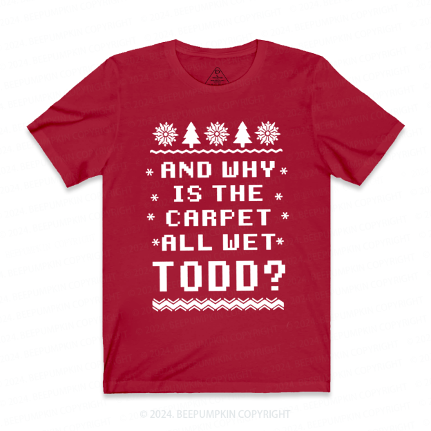 Christmas Vacation Todd And Margo Adult Shirt Beepumpkin 