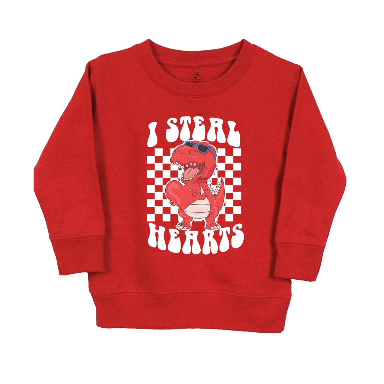 I Steal Hearts Valentine Kids Sweatshirt