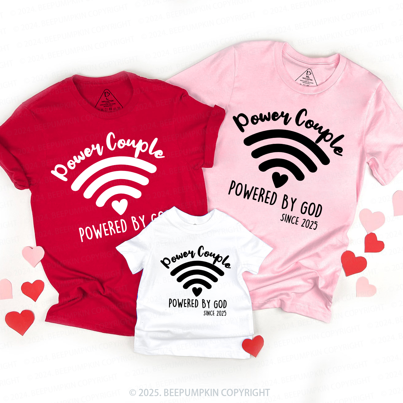 Power Couple Family Matching Shirts