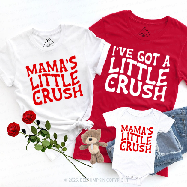 Little Crush Family Matching Valentine's Shirts