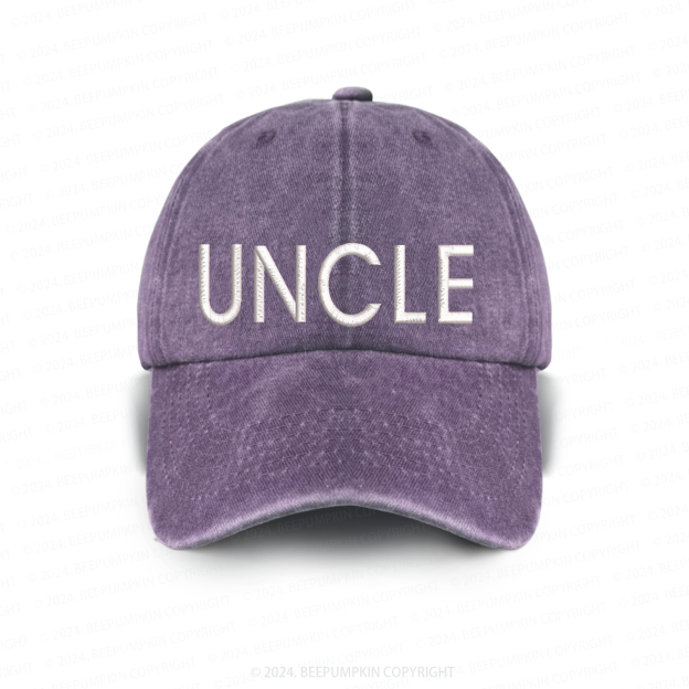 Vintage Washed UNCLE Embroidered Baseball Cap