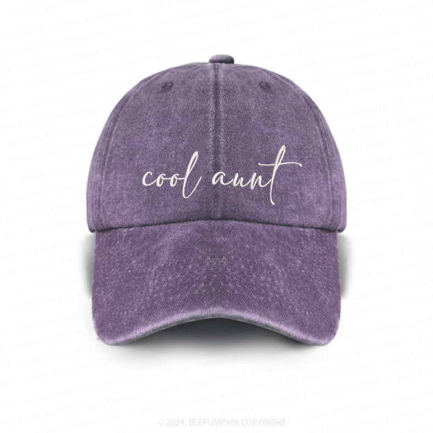 Cool Aunt Embroidered Baseball Cap
