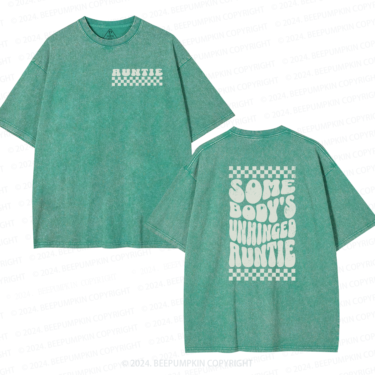 Somebody's Unhinged Auntie Washed T-Shirts 