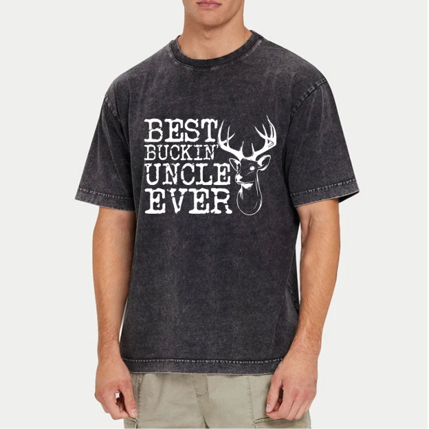 Best Buckin' Uncle Ever Washed T-Shirts 