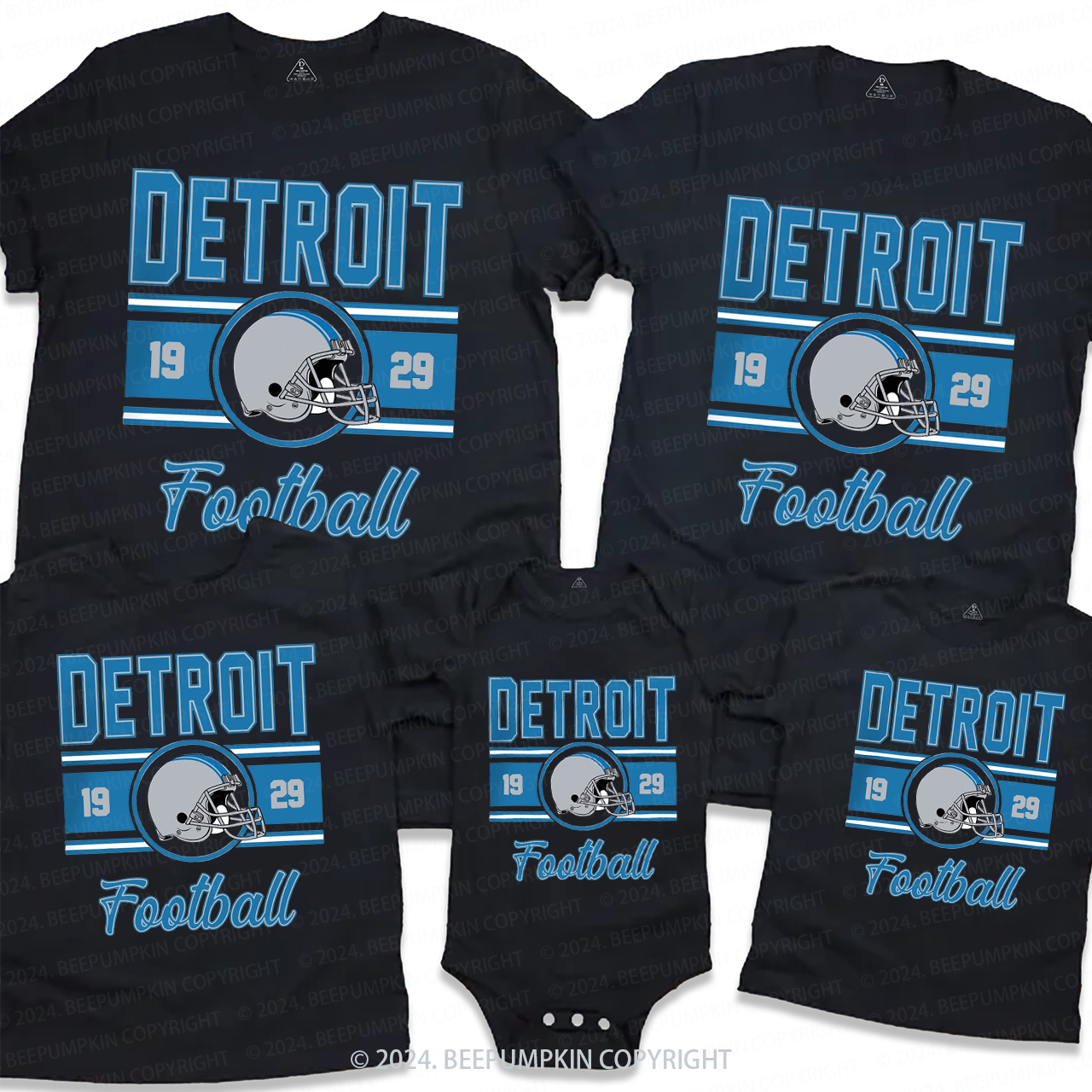 Classic Vintage Football Family Matching Tees Beepumpkin