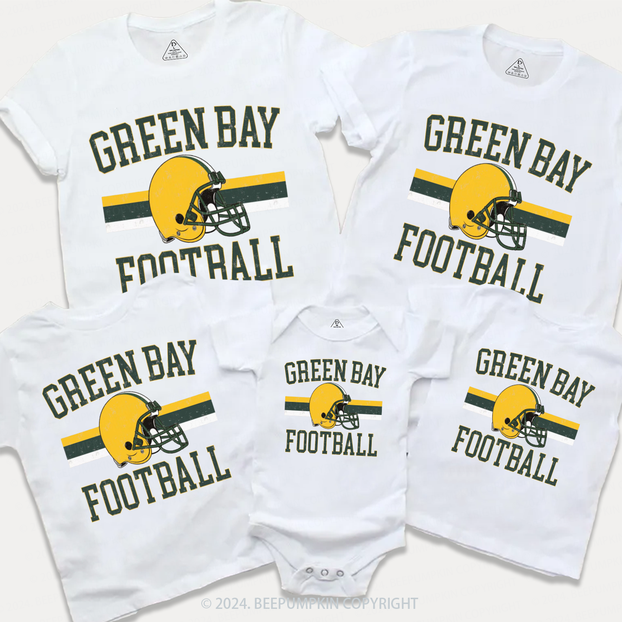 Retro Game Day Family Matching Tees Beepumpkin