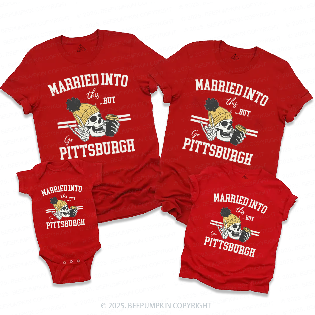 Married Into Game Day Family Matching Tees Beepumpkin