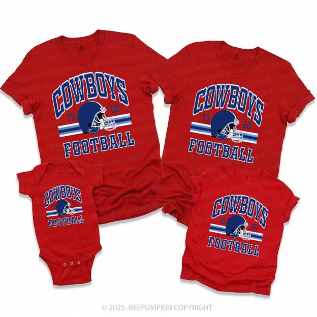 Football Lover 1960 Family Matching Tees Beepumpkin