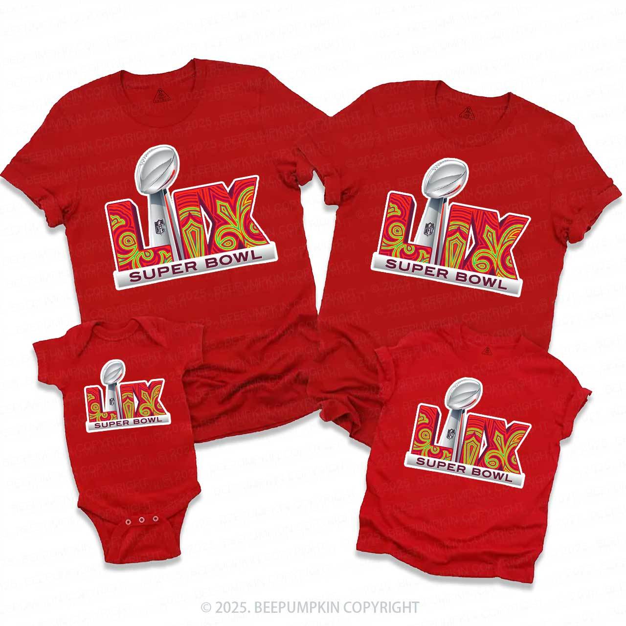 Football Fan Game Day Family Matching Tees Beepumpkin