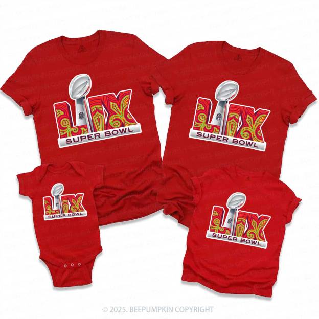 Football Fan Game Day Family Matching Tees Beepumpkin