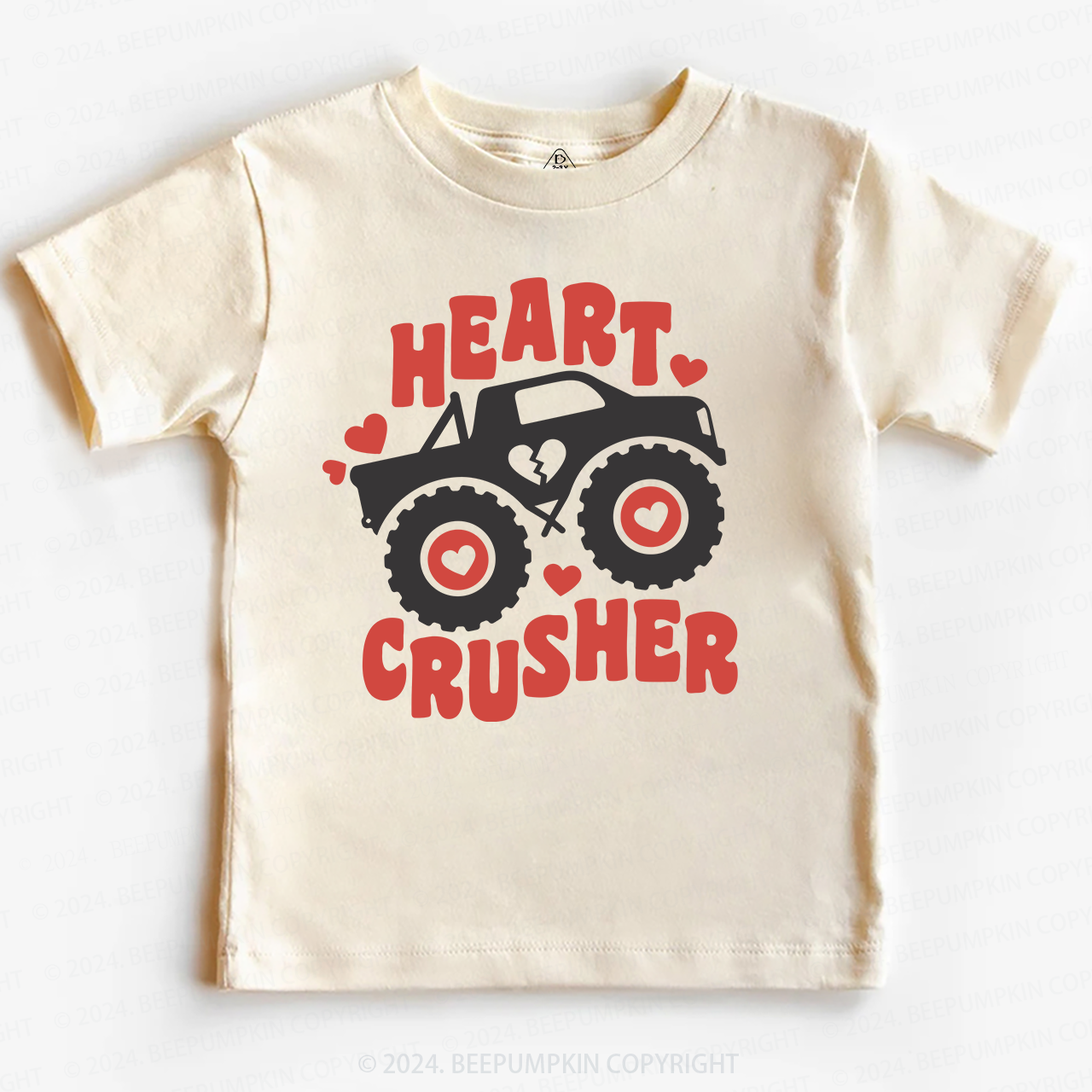 Heart Crusher Valentine's Day Toddler&Kids Tees Beepumpkin
