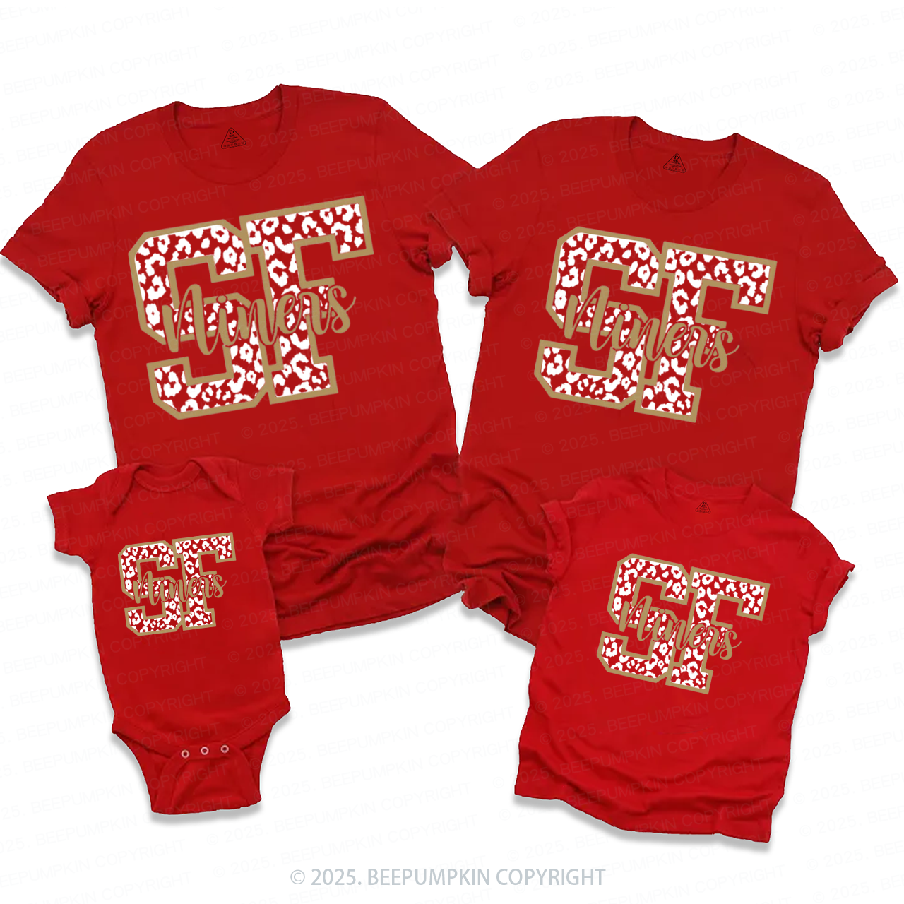 49ers Football Fan Family Matching Tees Beepumpkin